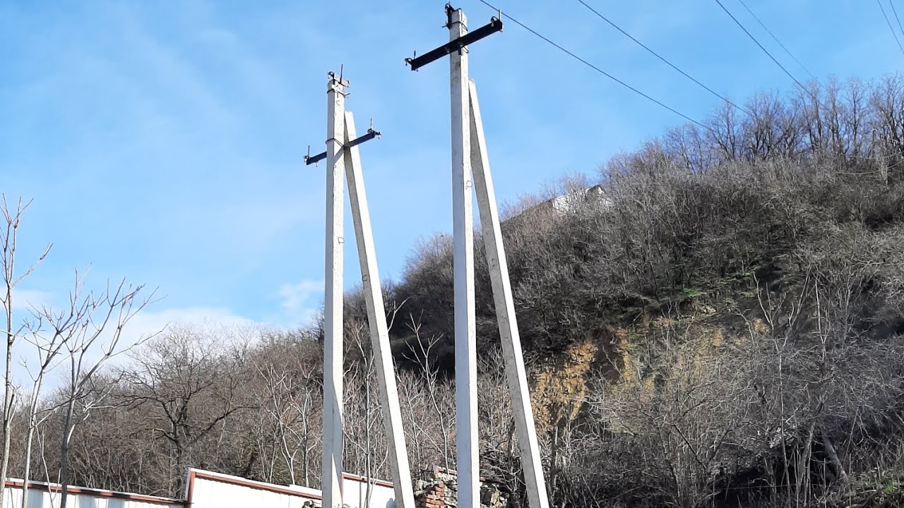 Установка столба. - YouTube