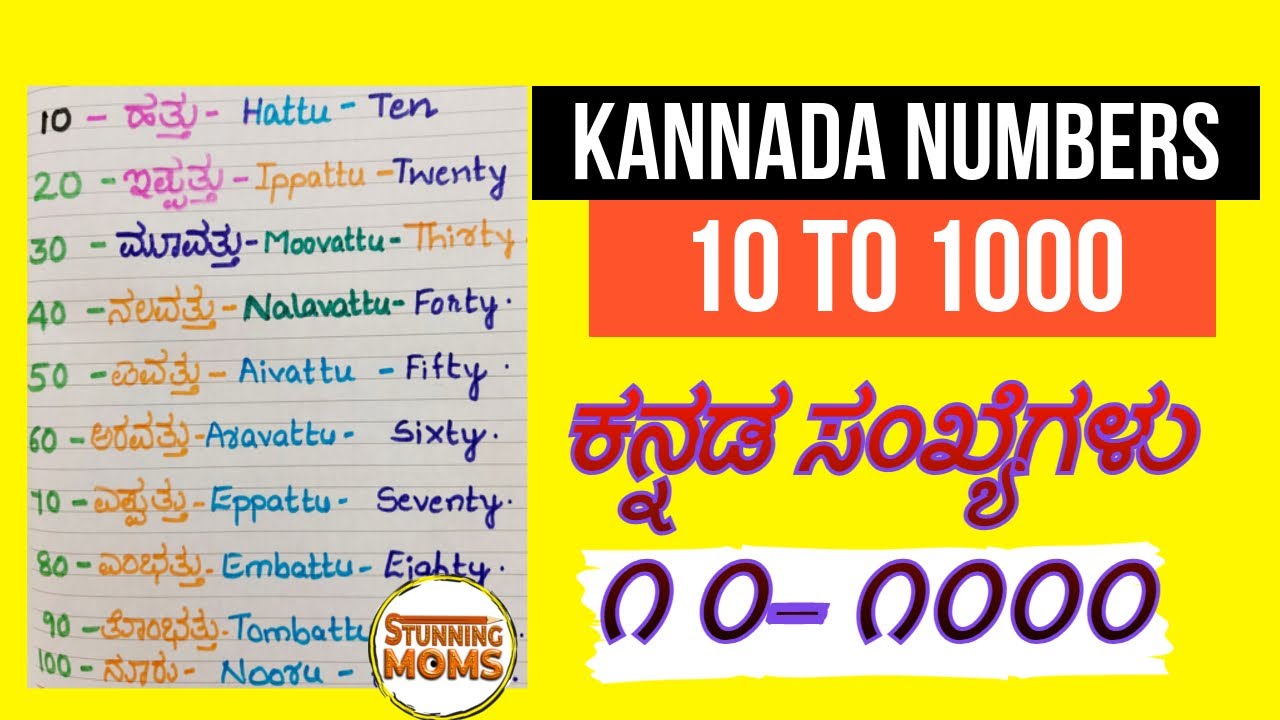 Daily Using Kannada Numbers Kannada Numbers 10 To 1000 daily-using-kannada-numbers-kannada-numbers-10-to-1000