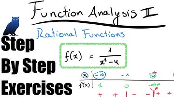 Function Analysis II: Rational Functions (Step by step exercises)