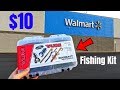 $10 Wal-Mart Fishing Kit CHALLENGE (Surprising!)