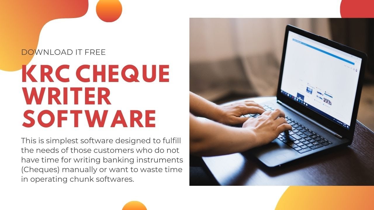 KRC Cheque Writer Software Free Download Method to Download KRC