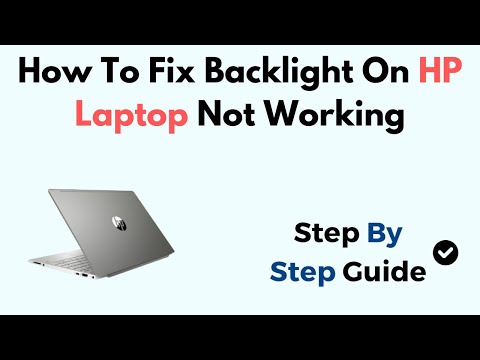 How To Fix Backlight On HP Laptop Not Working Windows 11 by Geo Statology