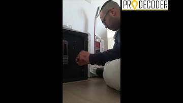Securemme Safe Box opening with Prodecoder Automatic Securemme