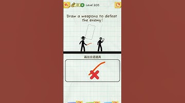 DRAW 2 SAVE STICKMAN PUZZLE LEVEL=205#funny#drawing#gaming#totalinonegaming#trendig#viral#shortsfeed