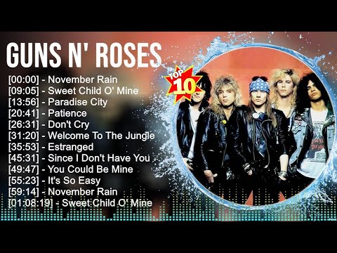 G.U.N.S N.' R.O.S.E.S Greatest Hits 2023 Top 100 Artists To Listen