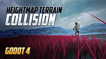 Collision for Terrain Generated via Vertex Displacement / Informal Tutorial, Godot 4 Alpha 10