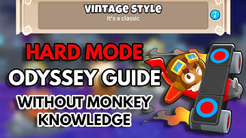 BTD6 Odyssey Hard Mode [Guide] - No Monkey Knowledge & No Hero Achievement - Vintage Style