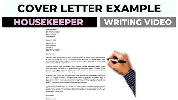 Cover Letter Example For Housekeeper | Housekeeping Position