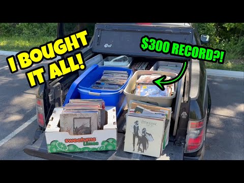 HUGE Vinyl Record Haul! GARAGE SALE JACKPOT!
