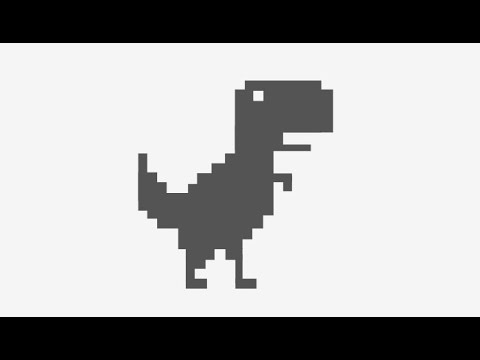 Jumping dino ! The best game ever XD (Chrome's Hidden Dinosaur Game) 