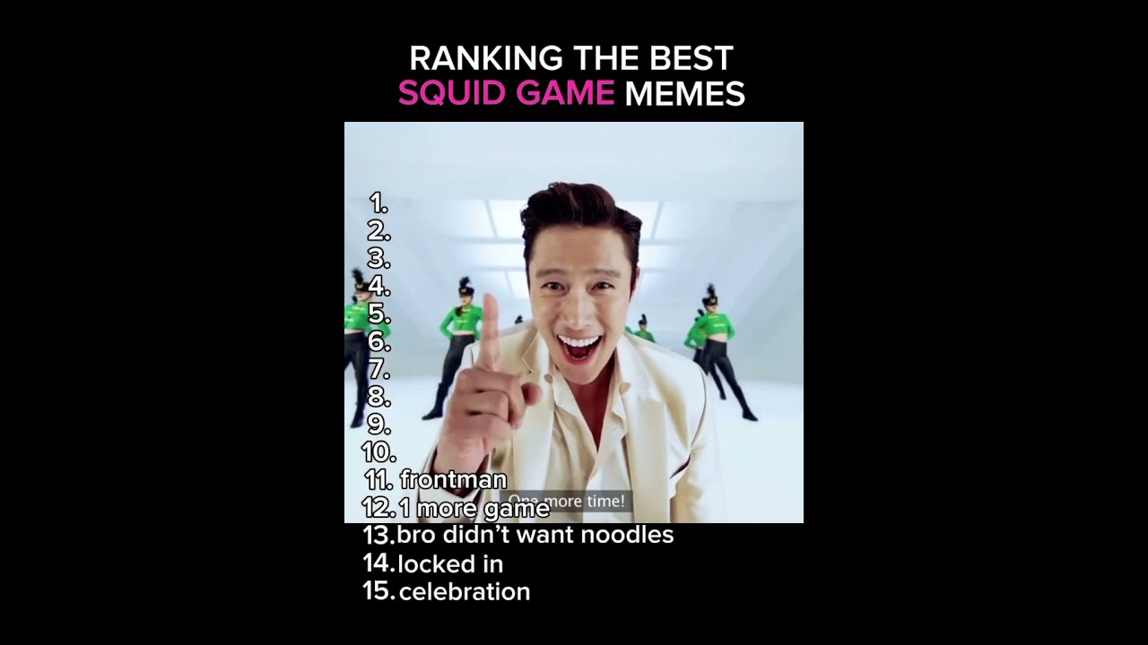 RANKING THE BEST SQUID GAME MEMES Shorts Squidgame Ranking