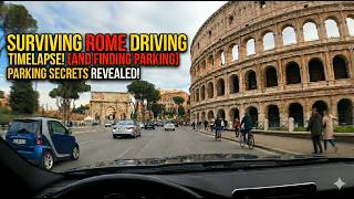Surviving Rome Traffic is a NIGHTMARE (Driving Timelapse)