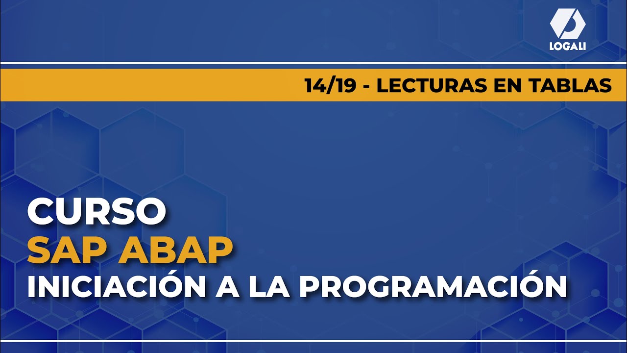 14 19 Curso SAP ABAP Iniciaci n A La Programaci n Lecturas En Tablas 14 19 curso sap abap iniciaci n a la programaci n lecturas en tablas