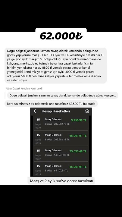 Jandarma Uzman Çavuş ne kadar para kazanır? #kazanç #gelir #jandarma #uzmançavuş #kpss