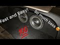 Subwoofer install on the 350z! How to- Quick and Easy!