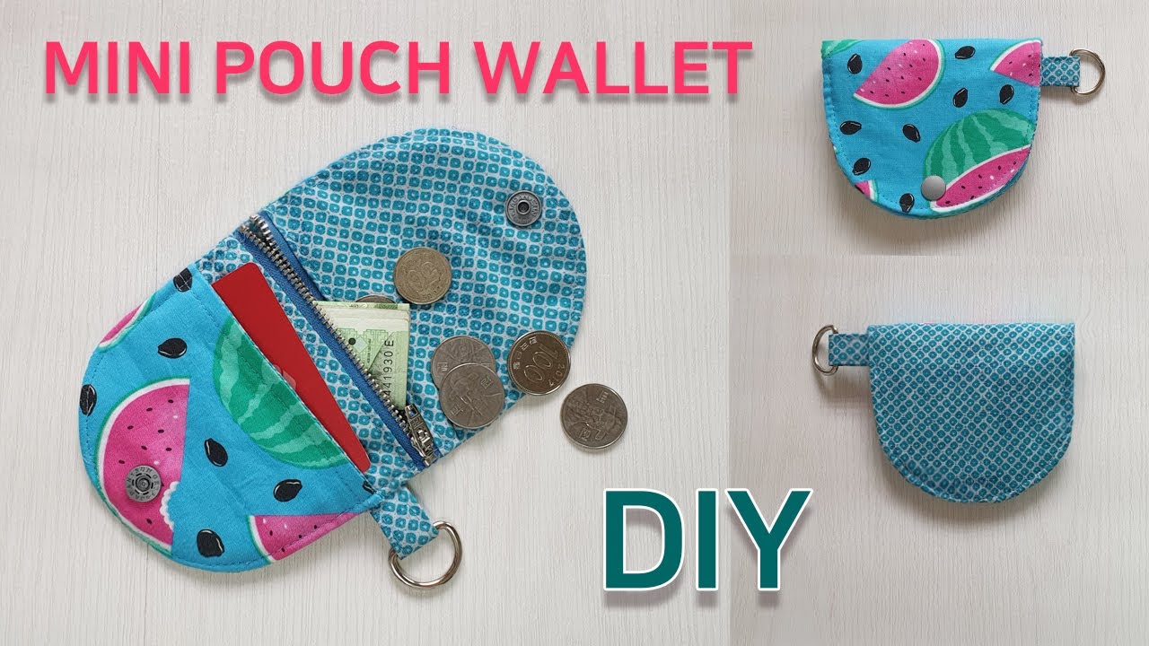 DIY Mini pouch wallet/귀여운 지갑만들기/쉬운 바느질 [jsdaily] YouTube