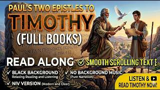 Paul's Epistles to Timothy NIV | Smooth Scrolling Black Screen (No Music) - Listen & Read Along