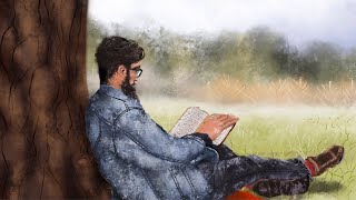 Listening to Music on the Grass Acoustic Lofi // relaxing + peaceful + acoustic guitar