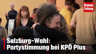 Salzburg-Wahl: Partystimmung bei KPÖ Plus | krone.tv NEWS