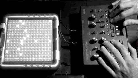 Korg Monomania Sound Contest - USA - TENORI syncs MONOTRIBE - Chiptune Glitch Electro