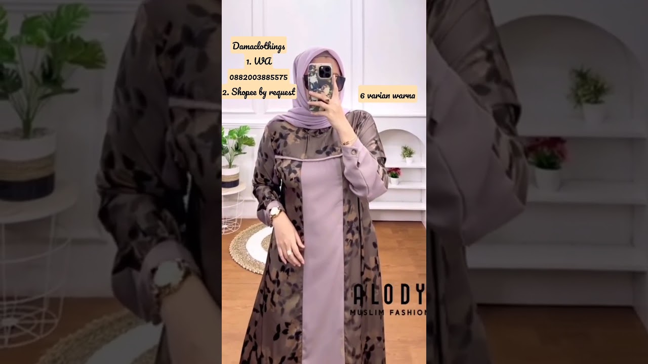 Gamis diorsilk motif mix polos | dress kekinian kondangan | gamis mewah 