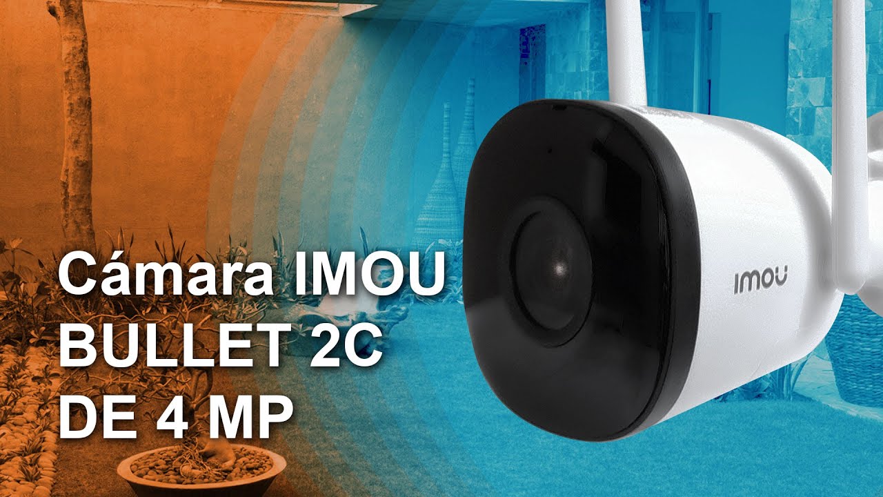 Cámara WiFi IMOU BULLET 2C de 4 megapíxeles, ideal para instalar en el  exterior / No incluye altavoz 