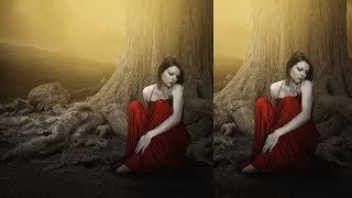 Golden Light Effects : Photo Manipulation | Photoshop Tutorial