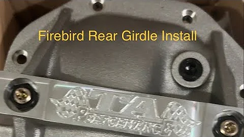 9 Bolt rear girdle install on the Firebird project