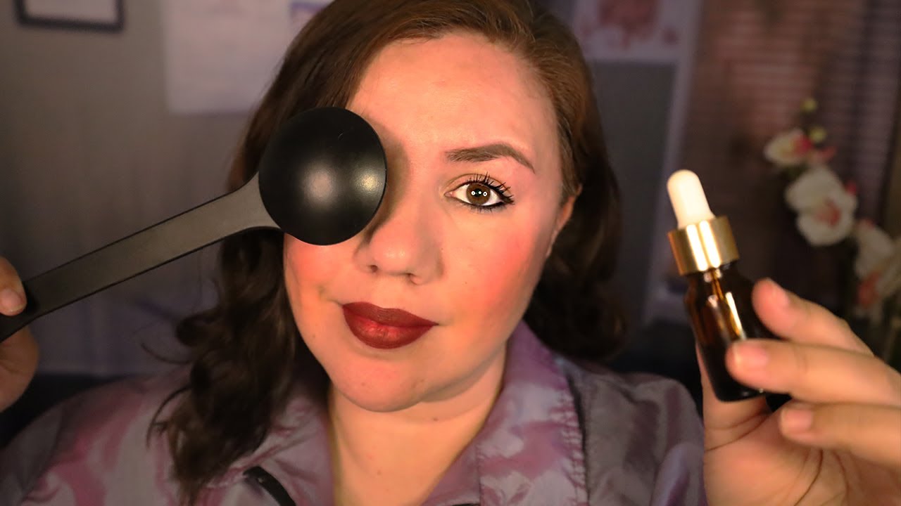 ASMR Examen de OJOS depues de ir Al PEOR lugar de MAQUILLAJE