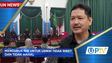 Mengurus NIB untuk UMKM Tidak Ribet dan Tidak Mahal | UN News | PTV