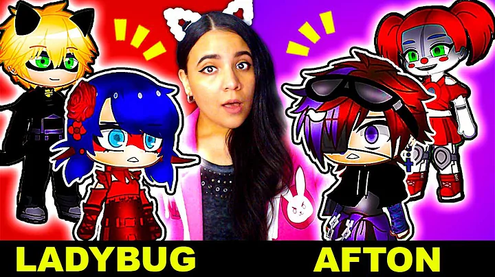 The Afton Family Meets Miraculous Ladybug!  Gacha Club Mini Movie Reaction