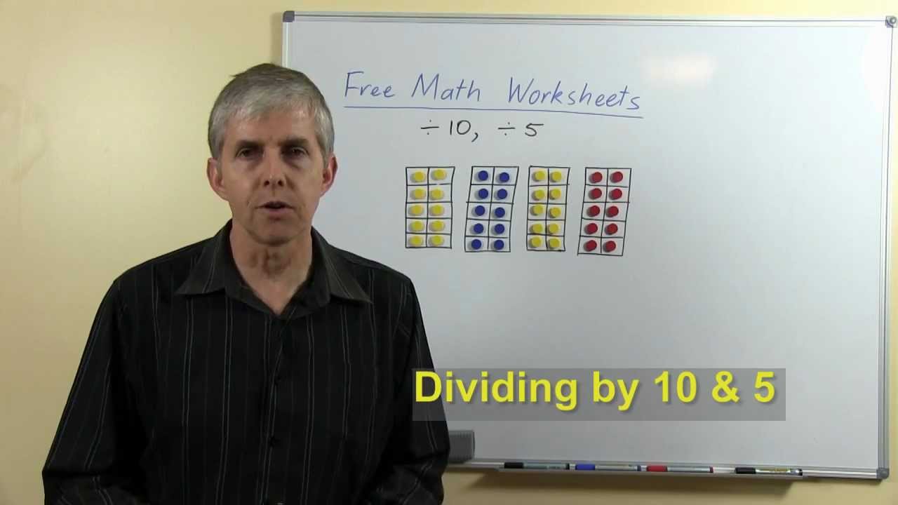 Teacher Math Lesson: Dividing By 10, Dividing By 5