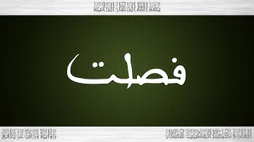041 HD القرآن سورة فصلت ورش القارئ محمد الطيب حمدان