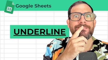 How To Underline In Google Sheets