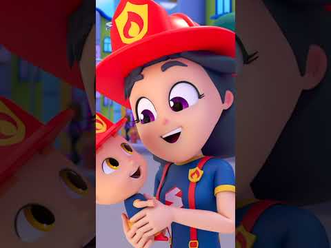 Wheels on the Fire Truck, फायर ट्रक के पहिए के पहिए घूमे गोल गोल #shorts #shortvideo #hindirhymes