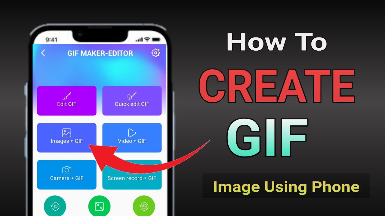 How To Create GIF Image Using Phone ~ GIF Maker Editor ~ gif maker app  android 