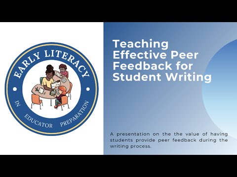 Teaching Effective Peer Feedback for Student Writing