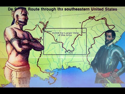 Chief Tuscaloosa & DeSoto The Incredible Report Of Giants In North America! America BC