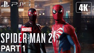 Spider-Man 2 - Full Game 100% Longplay Walkthrough Part 1 4K 60Fps Ps5