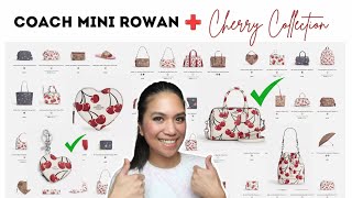 COACH Mini Rowan Bag, what fits? + 2 items from Coach Cherry Collection  Artsy Momsy
