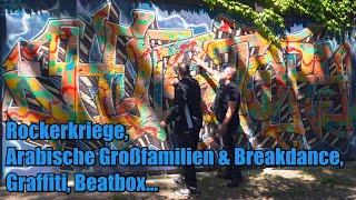 Rockerkriege, Arabische Großfamilien & Breakdance, Graffiti, Beatbox | BEE LOW beim Kiez Spaziergang