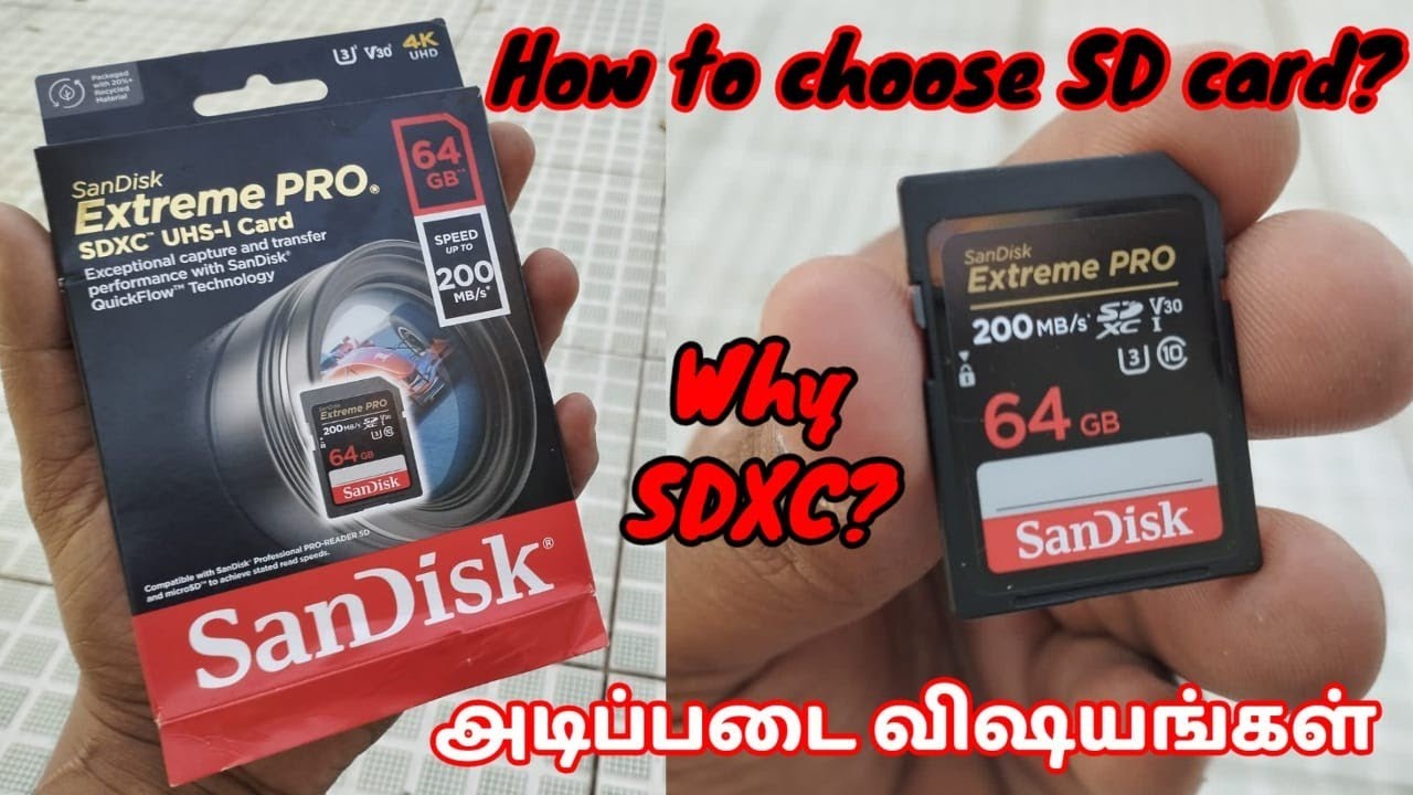 SanDisk Extreme Pro SDXC UHS I | 64GB |C10 U3 V30, 4K UHD Video for DSLR |200MB/s Read |90MB/s Write