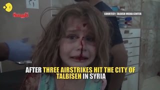 Heartbreaking Video Of Wounded Syrian Girl Crying For Her Father