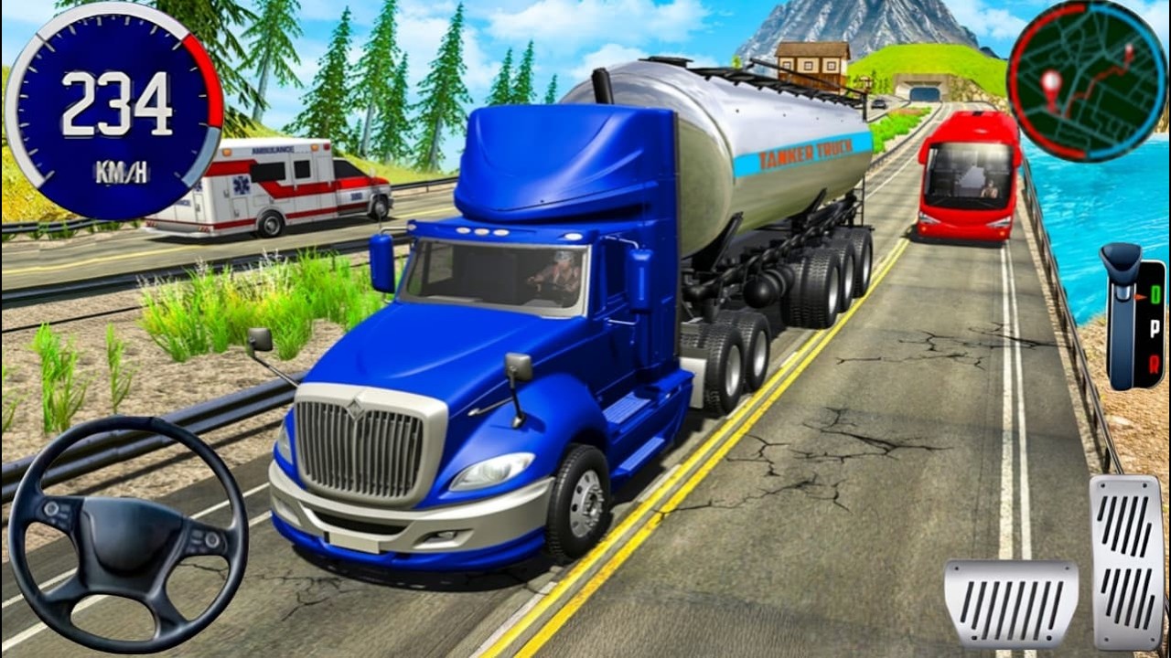 Oil Tanker Truck Transport Driving 3D - Heavy Cargo Transporter Truck Driver - Android Gameplay