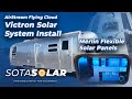 Airstream globetrotter victron solar system install  with merlin flexible solar panels