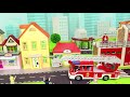 Traktör, Vinç, Ekskavatör ve Yeni - Itfaiyeci oyuncak - polis arabası Çocu - Excavator Toys