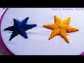 Hand  star embroidery new video tutorial