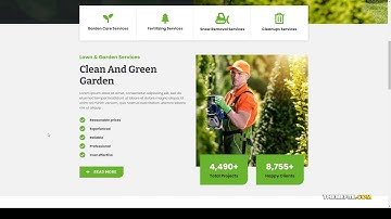 Gnome - Lawn and Garden Care Services Elementor Template Kit template kit gardener Website Builder