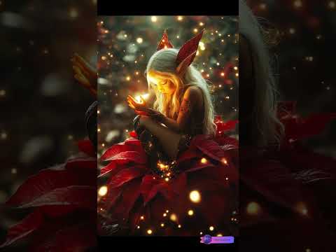 🌺✨ "The Elf and the Fireflies: A Night of Magic" ✨🌺 Enter a world of fantasy and wonder! 🌌🌟