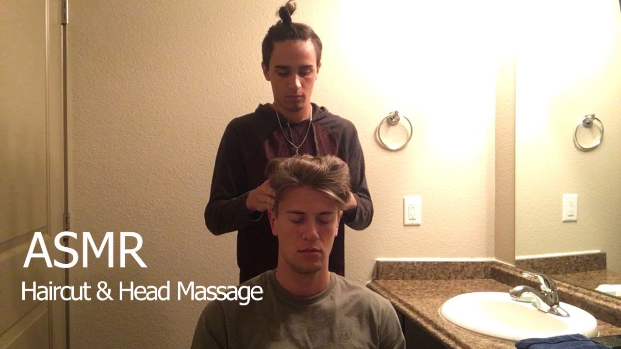 ASMR Head Massage and Haircut